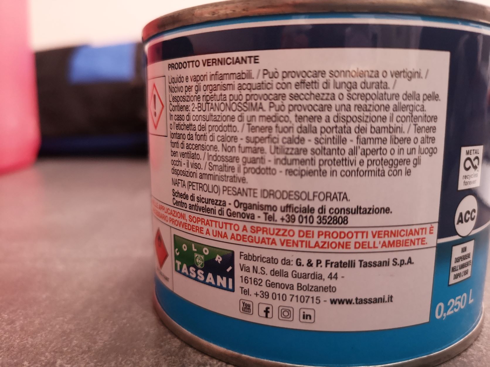 Official image of Paint ; Tassani ; Cementite published by OECD 5