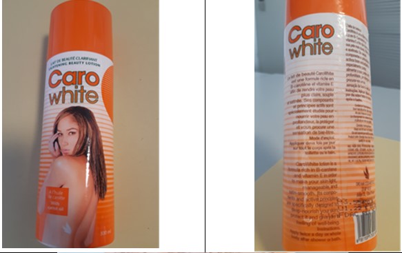 Official image of Skin-lightening cream ; Dream Cosmetics ; Caro White published by OECD
