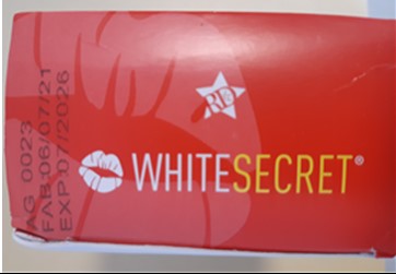 Official image of Skin cream ; Rodis ; White Secret published by OECD 4