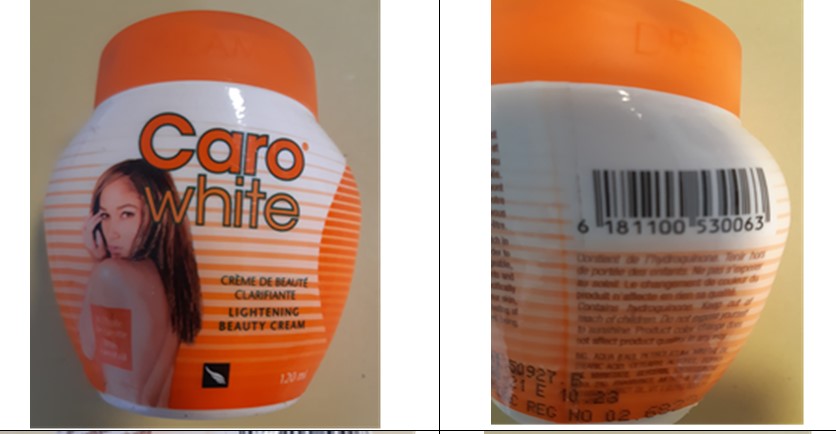 Official image of Skin cream/soap ; Dream Cosmetics ; Caro White published by OECD 3