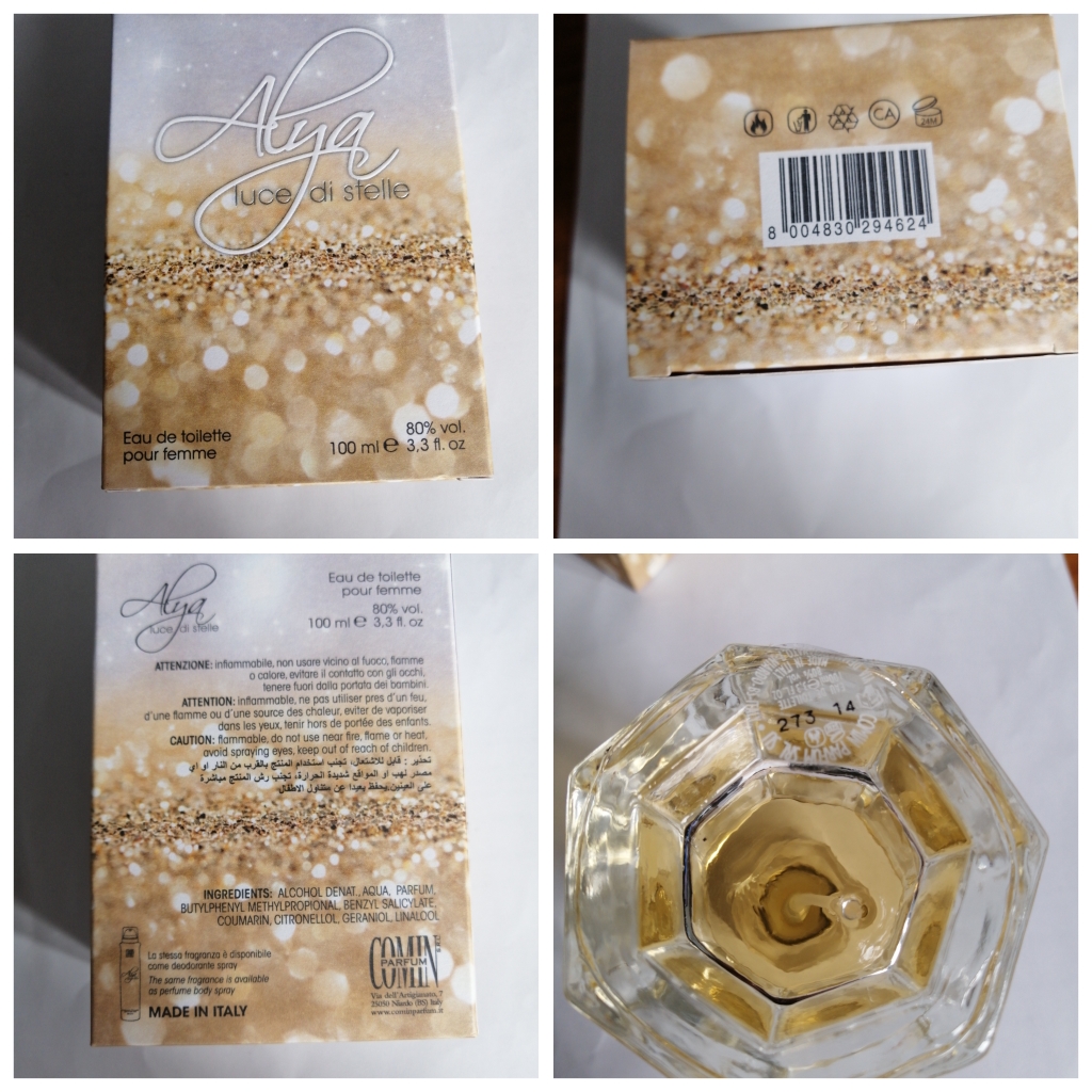 Official image of Eau de toilette ; Comin parfum ; ALYA LUCE DI STELLE published by OECD