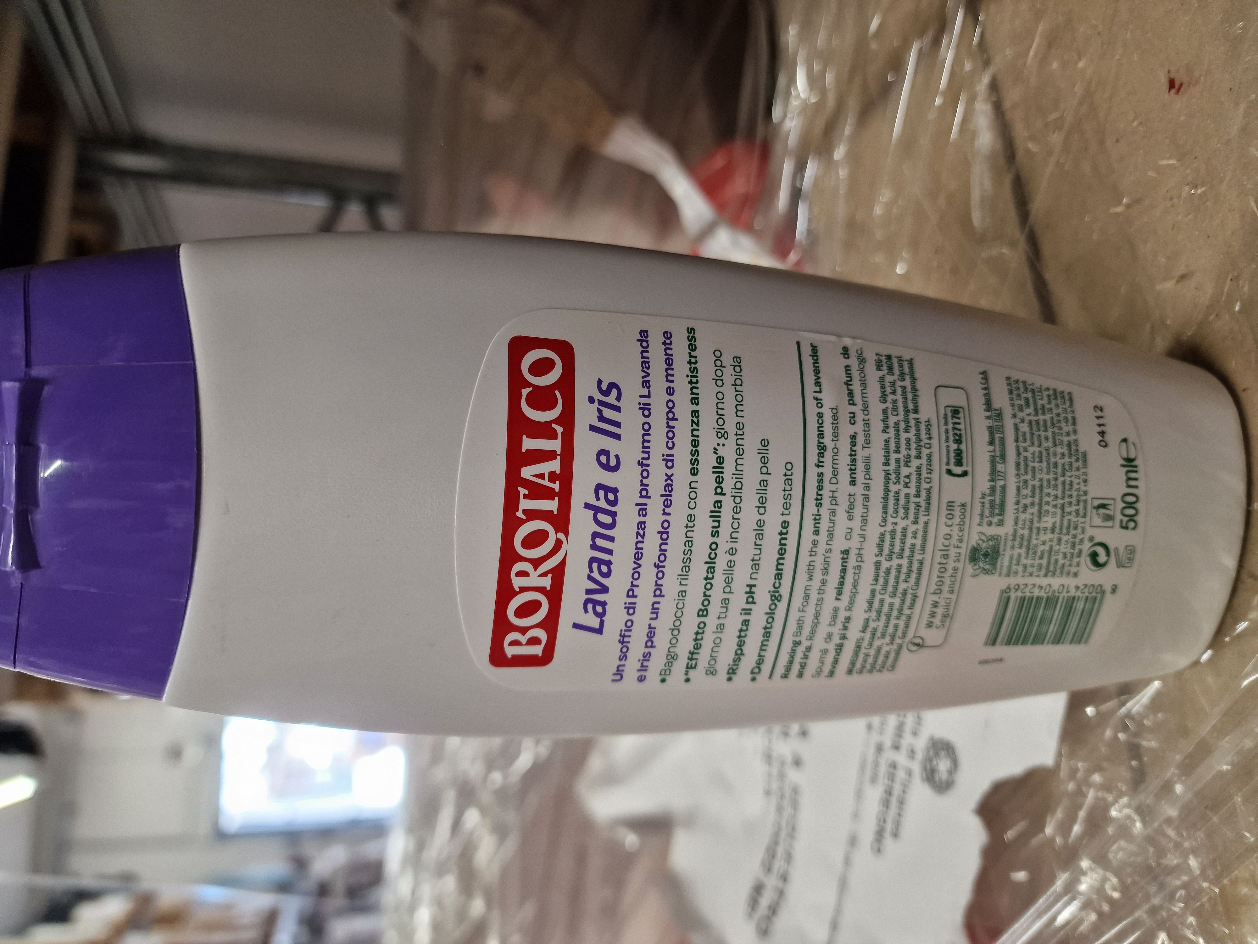 Official image of Shower gel ; BOROTALCO ; LAVANDA E IRIS RILASSANTE published by OECD 2