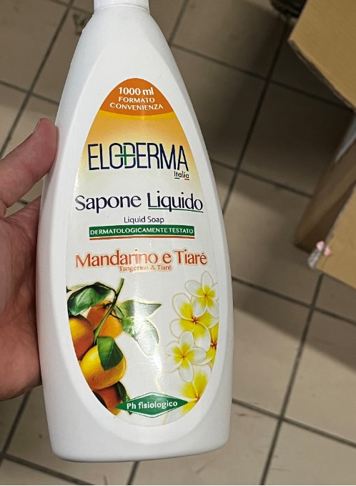 Official image of Soap ; Eloderma Italia ; MANDARINO E TIARE’ published by OECD
