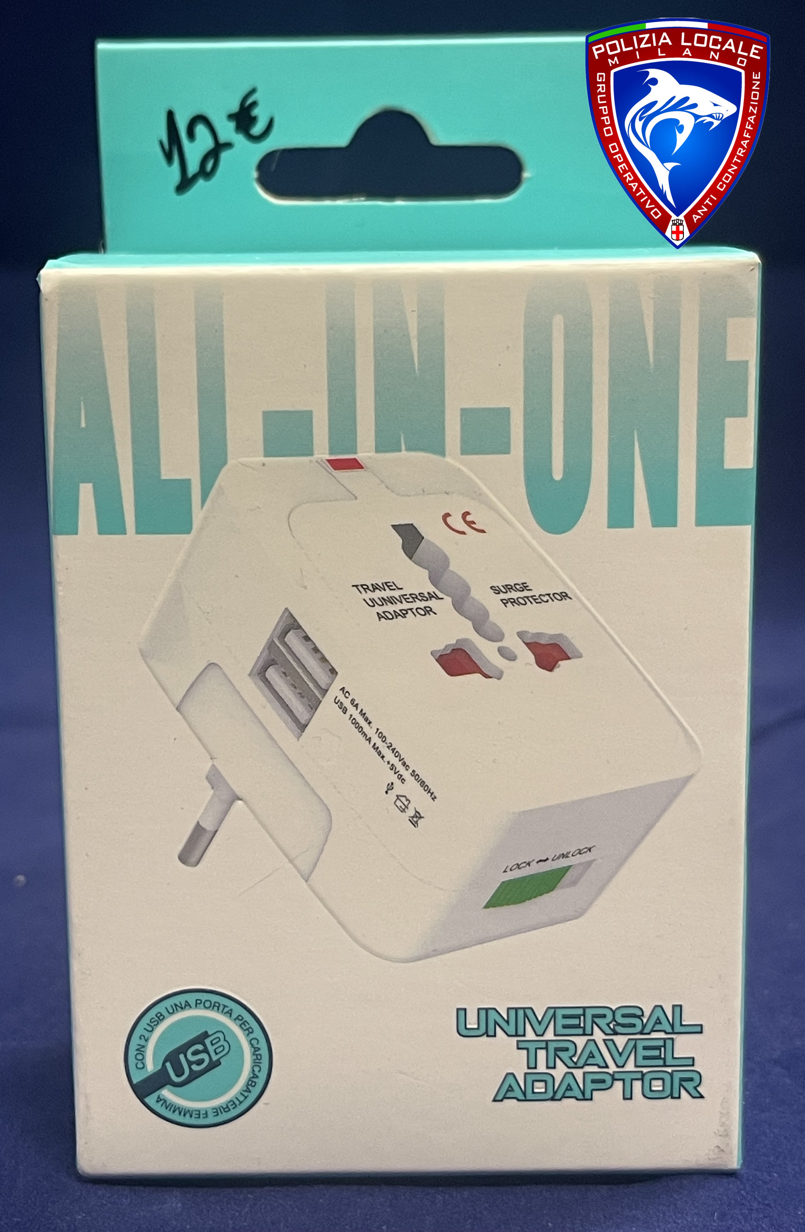 Official image of Travel adaptor ; Unknown ; ALL IN ONE/UNIVERSAL TRAVEL ADAPTOR published by OECD