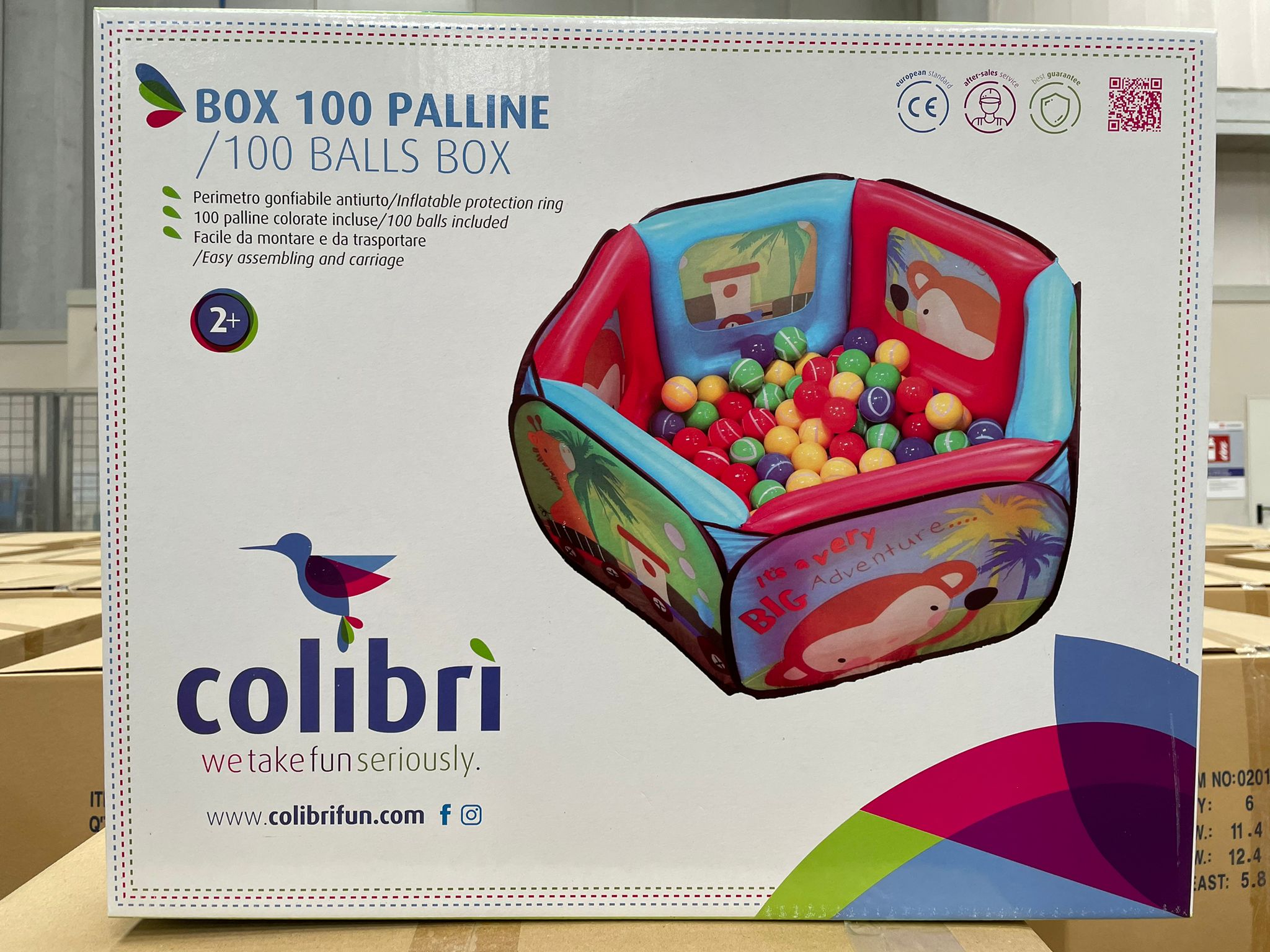 Official image of Toy pool ; Colibrì ; BOX 100 Palline published by OECD 4