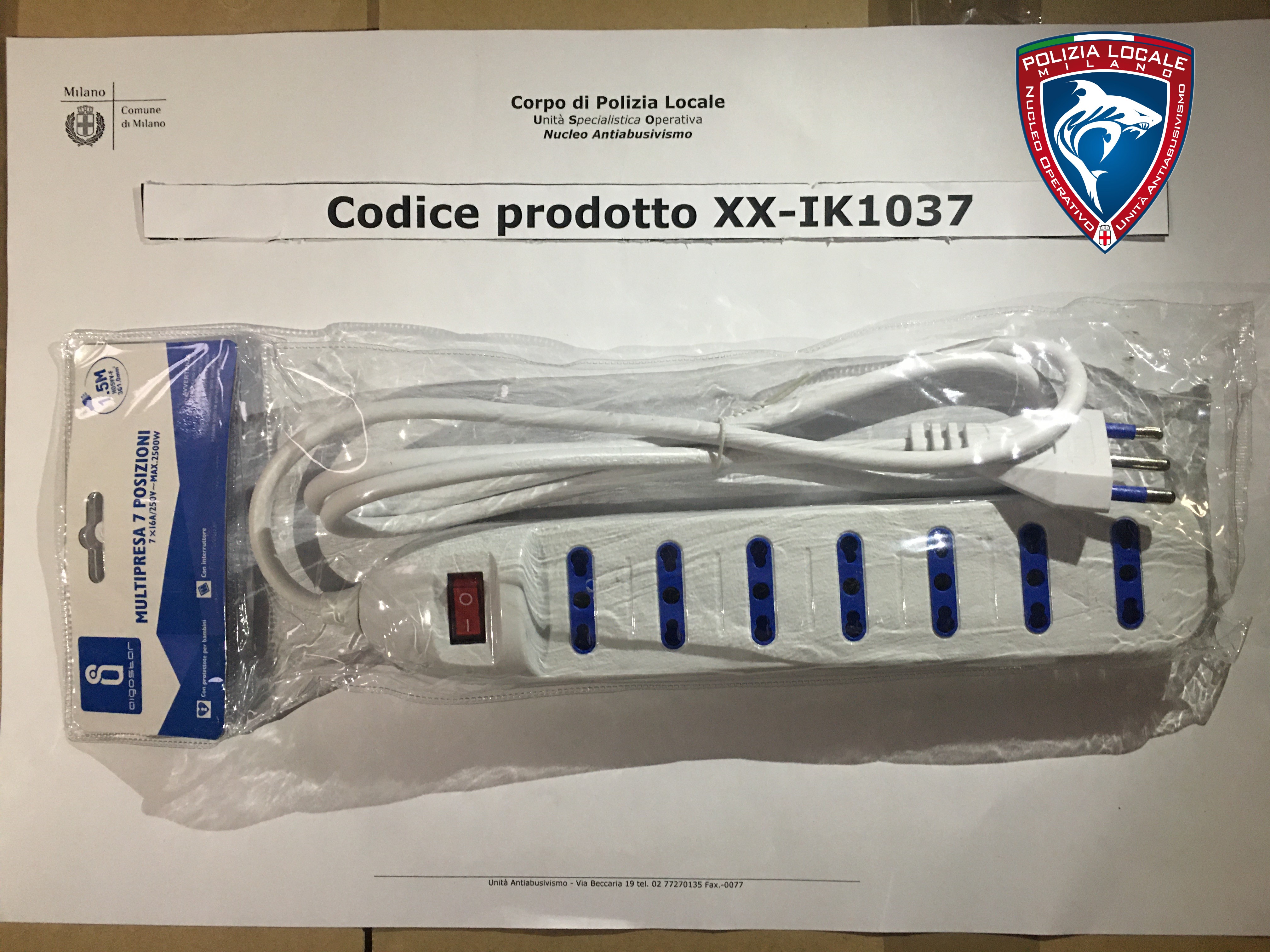 Official image of Extension lead ; AIGOSTAR ; MULTIPRESA 7 POSIZIONI published by OECD