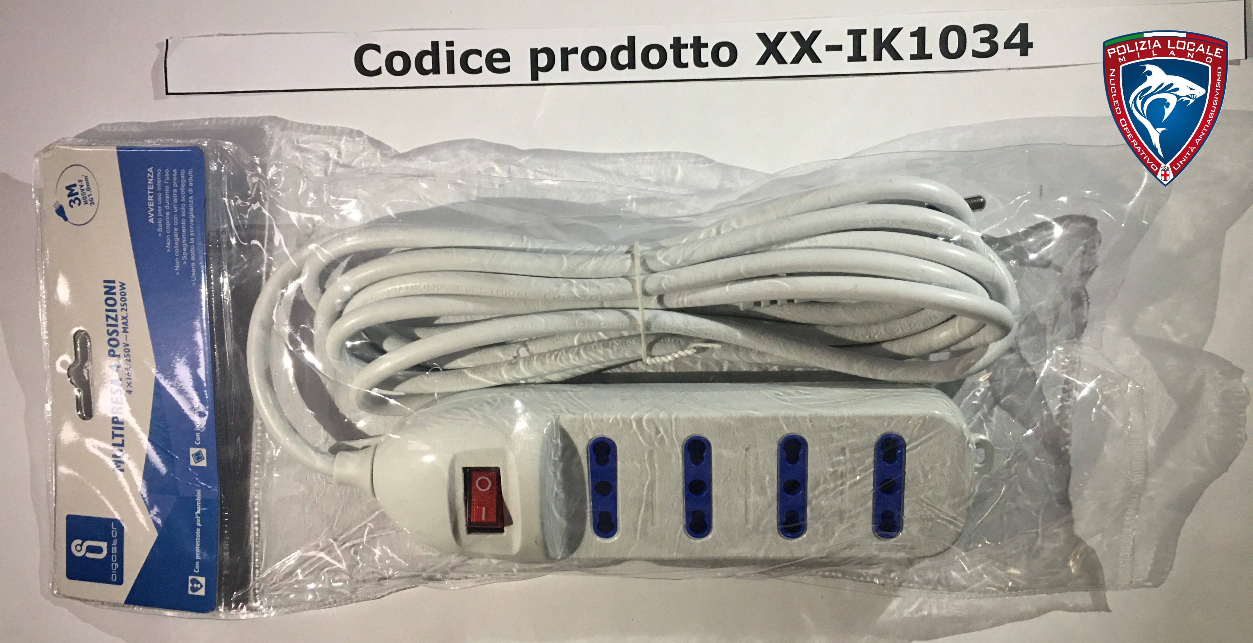 Official image of Extension lead ; AIGOSTAR ; MULTIPRESA 4 POSIZIONI published by OECD