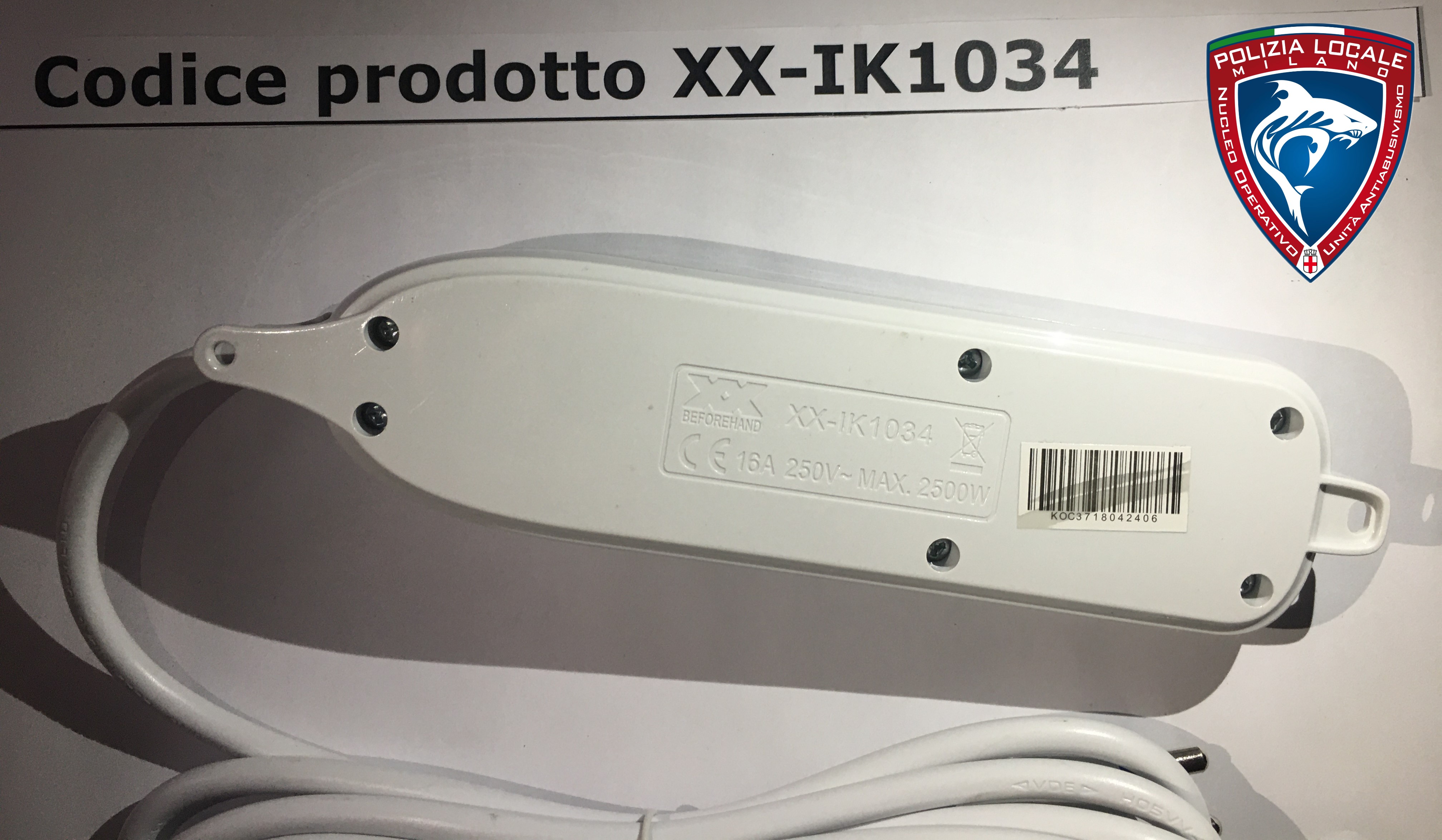Official image of Extension lead ; AIGOSTAR ; MULTIPRESA 4 POSIZIONI published by OECD 3
