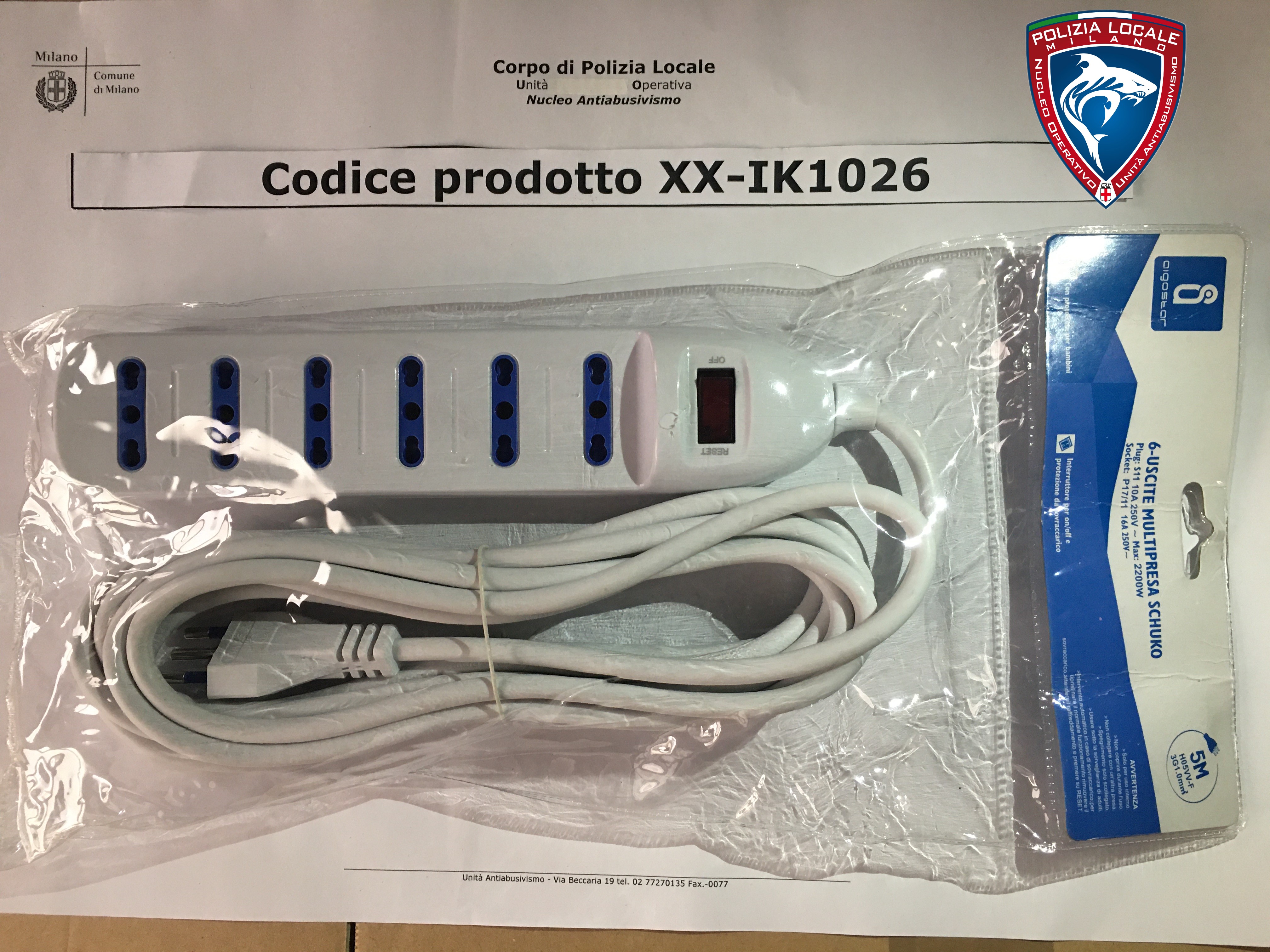 Official image of Extension lead ; AIGOSTAR ; 6 USCITE MULTIPRESA SCHUKO published by OECD