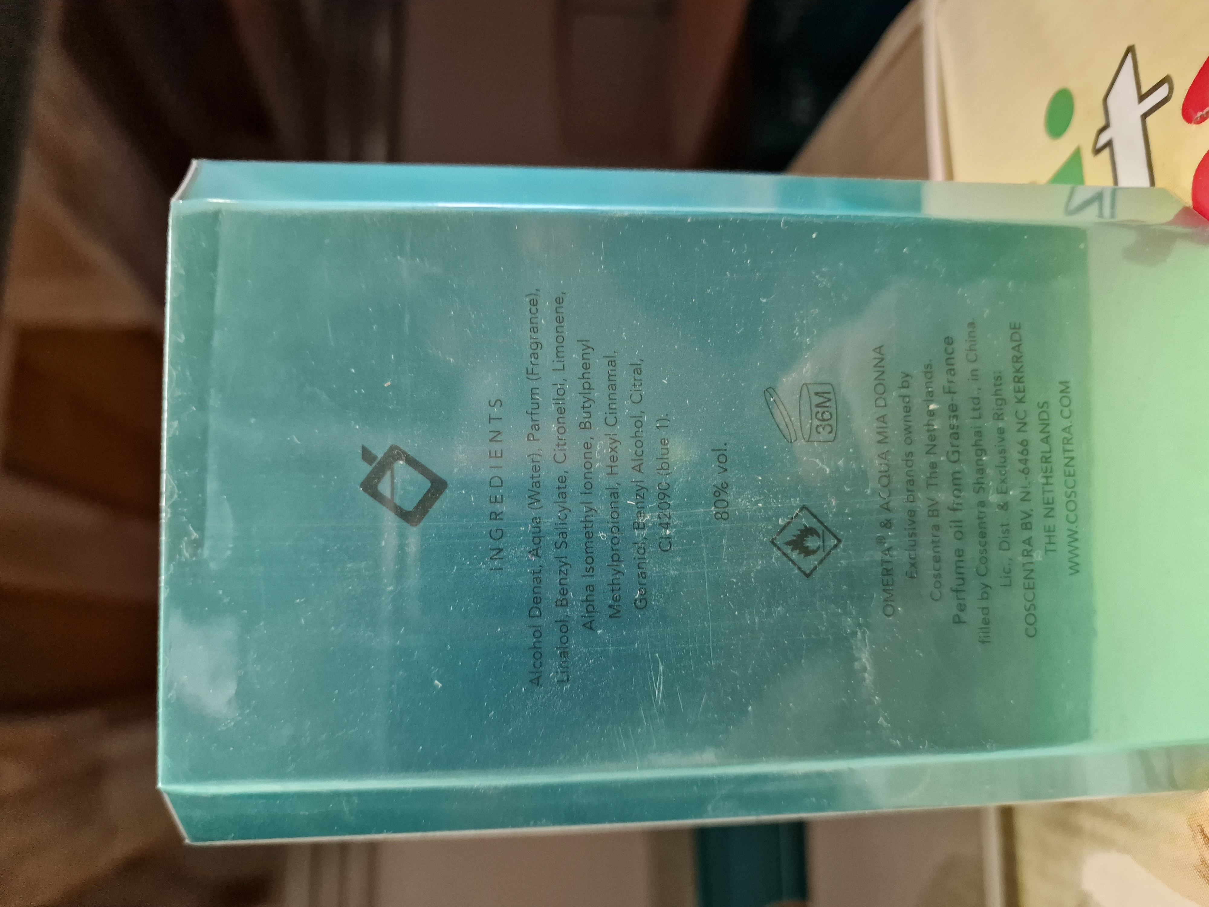 Official image of Perfume ; OMERTA® & ACQUA MIA DONNA ; ACQUA MIA published by OECD 3