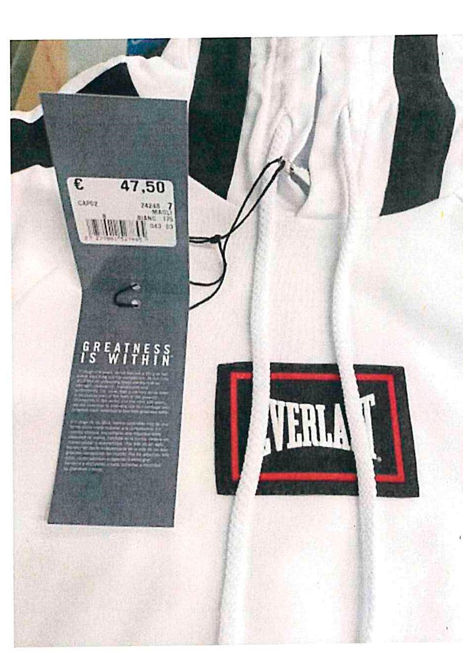 Official image of Children's sweatshirt ; EVERLAST ; EVERLAST published by OECD 3