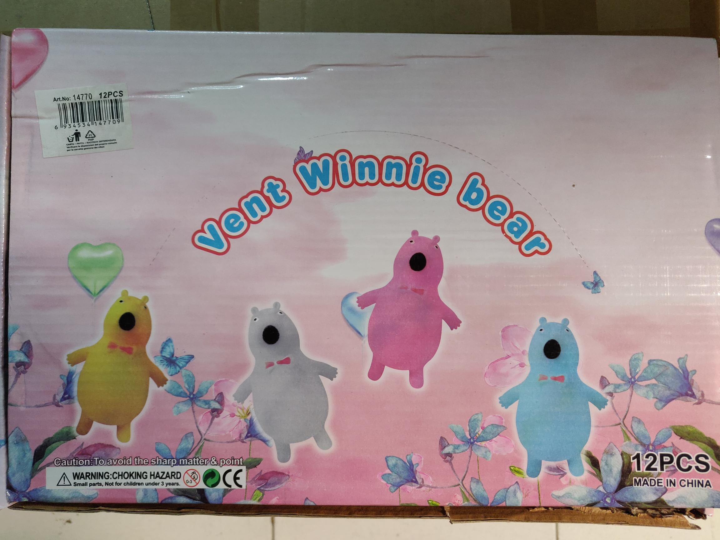 Official image of Squeezable toy ; Unknown ; Vent Winnie Bear published by OECD