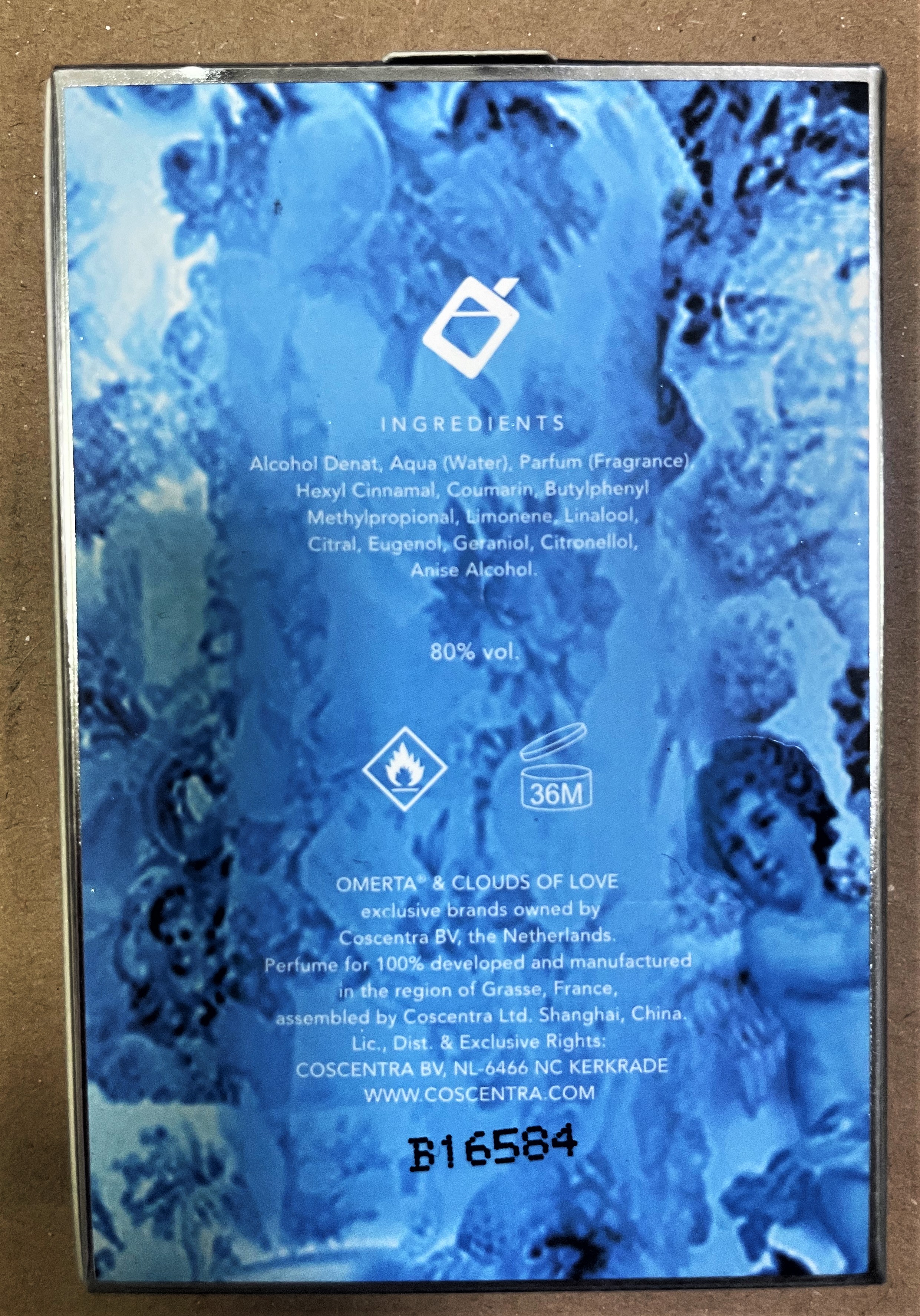 Official image of Perfume ; OMERTA ® & CLOUDS OF LOVE ; Clouds of Love published by OECD 2