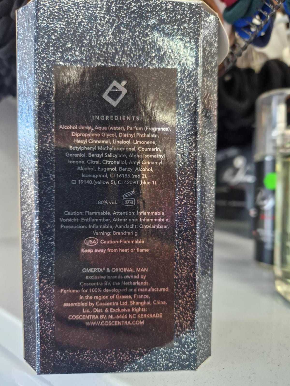 Official image of Aftershave ; Omerta & Original Man ; Original Man published by OECD 2