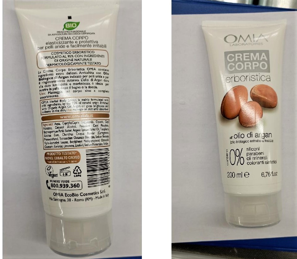 Official image of Body cream ; Omia EcoBio Cosmetics Srl ; Omia Crema corpo erboristica published by OECD