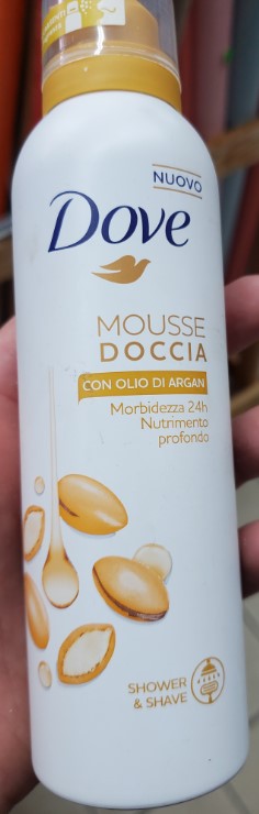 Official image of Hair mousse ; Dove ; Mousse doccia con olio di argan published by OECD 6