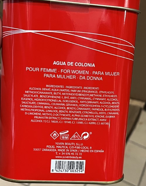 Official image of Eau de toilette ; Yuven Beauty ; Eau de toilette pour femme 35 - 43 - 49 - 12 published by OECD 2