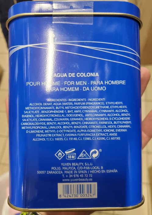 Official image of Eau de toilette ; Yuven Beauty ; Eau de toilette pour femme 60 - 63 - 68 - 78 - 79 published by OECD 2