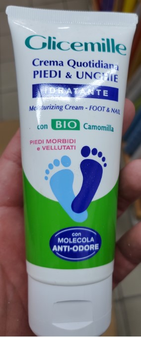 Official image of Foot and nail cream ; GLICEMILLE ; Crema quotidiana crema & unghie idratante published by OECD 2
