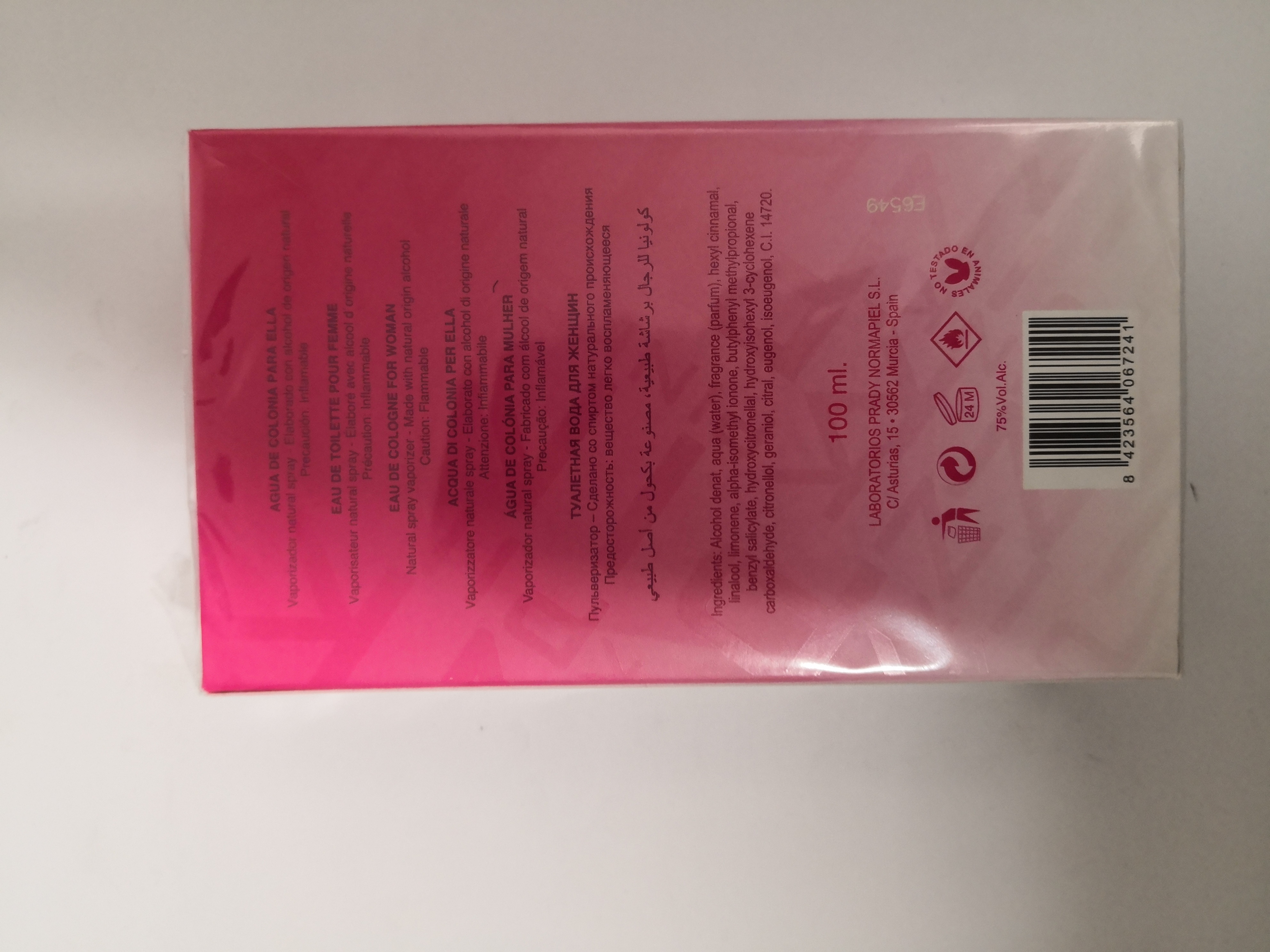 Official image of Eau de toilette ; Prady Parfums ; Pink published by OECD 2