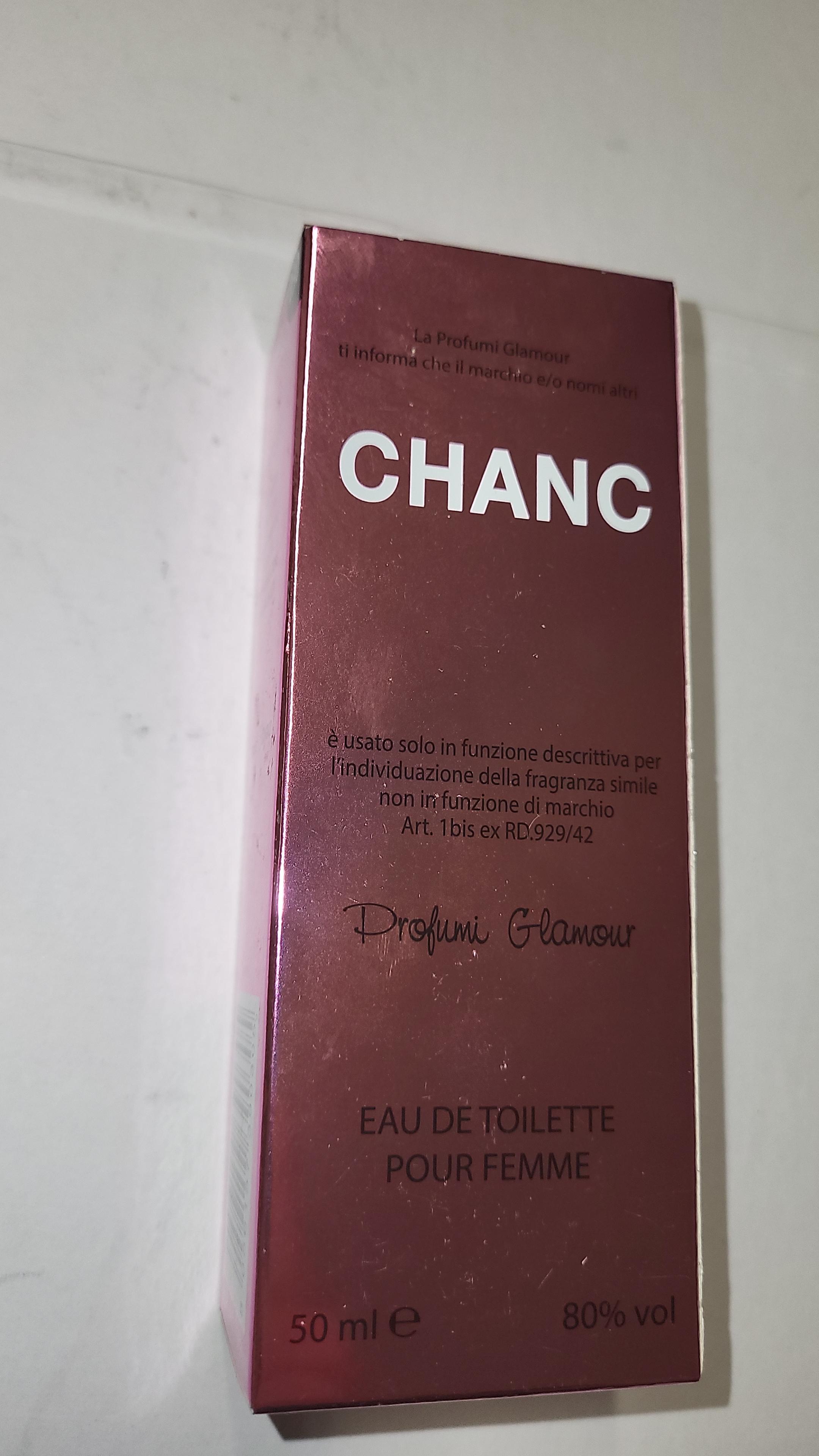 Official image of Eau de toilette ; profumi Glamour ; Chanc published by OECD