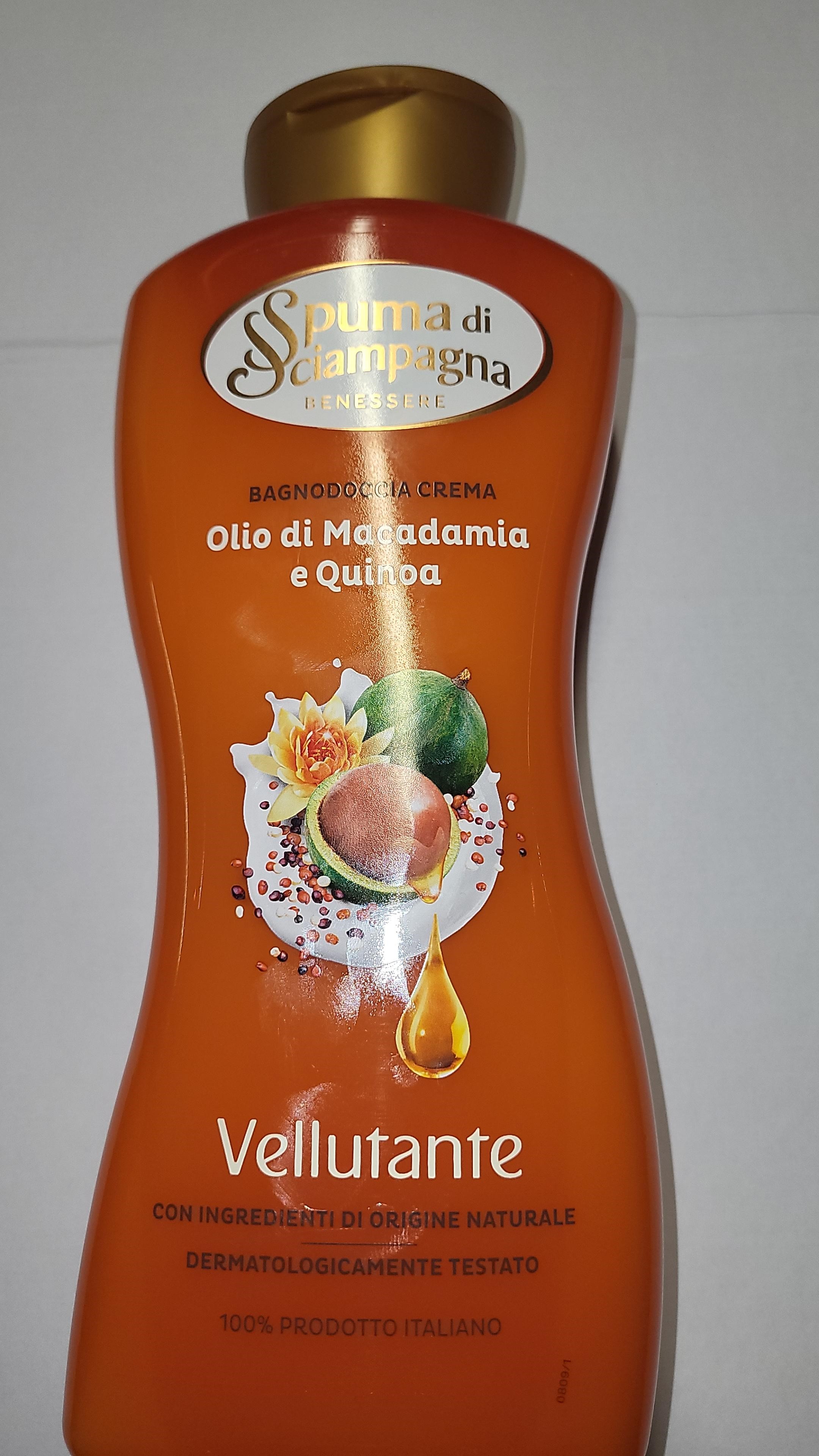 Official image of Bath and shower cream ; SPUMA DI SCIAMPAGNA ; Vellutante Olio di Macadamia e Quinoa - Rigenerante Ametista e Orchidea published by OECD