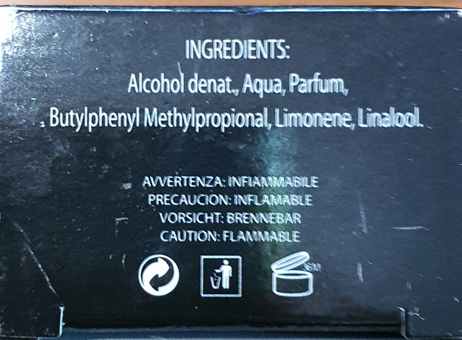 Official image of Eau de toilette ; profumi Glamour ; Allur sport published by OECD 2