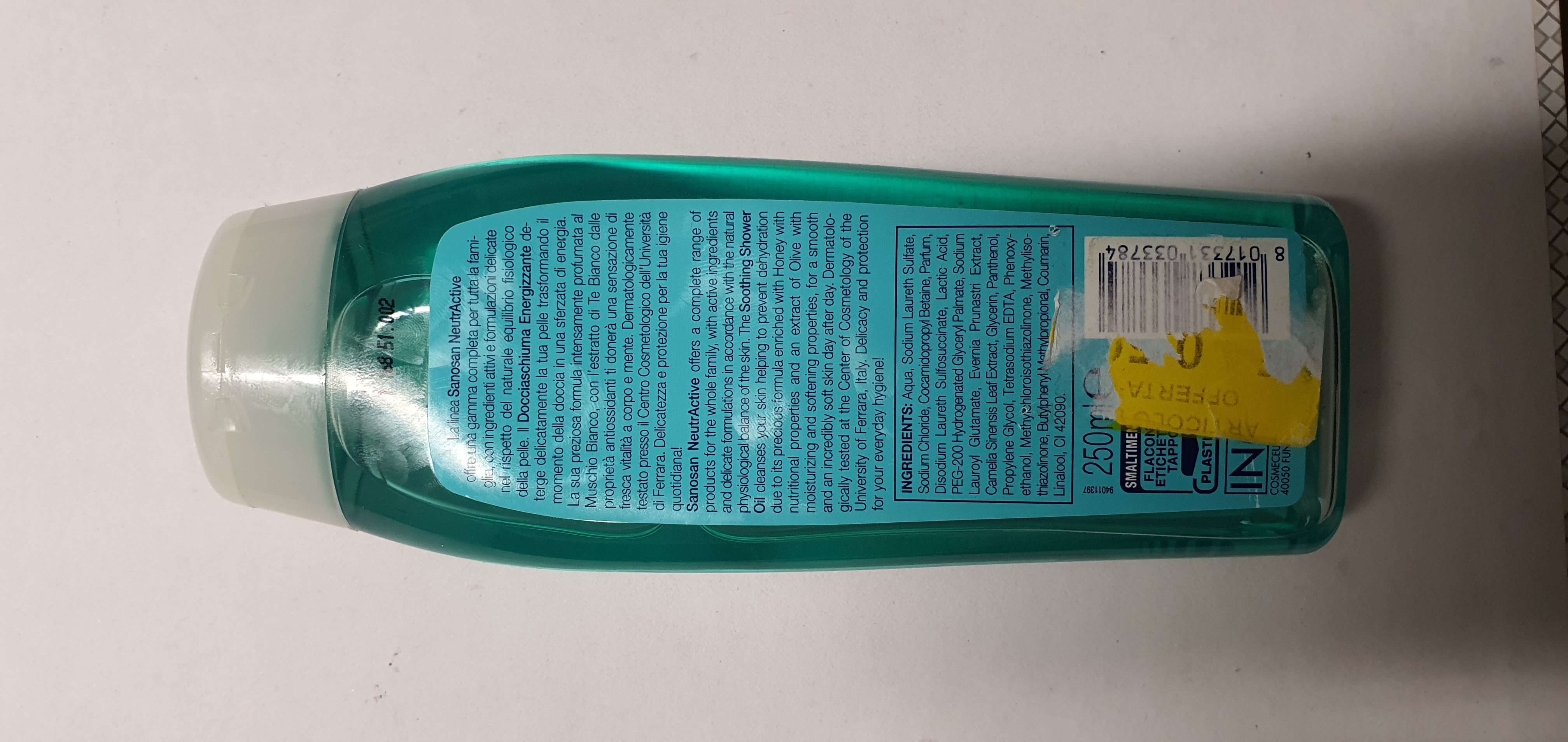 Official image of Shower foam ; Sanosan ; Neutractive published by OECD