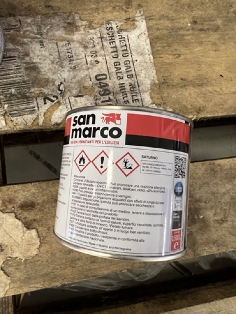 Official image of Varnish ; SAN MARCO, SATURNO ; Prodotto verniciante ,Pittura anti corrosiva published by OECD 4