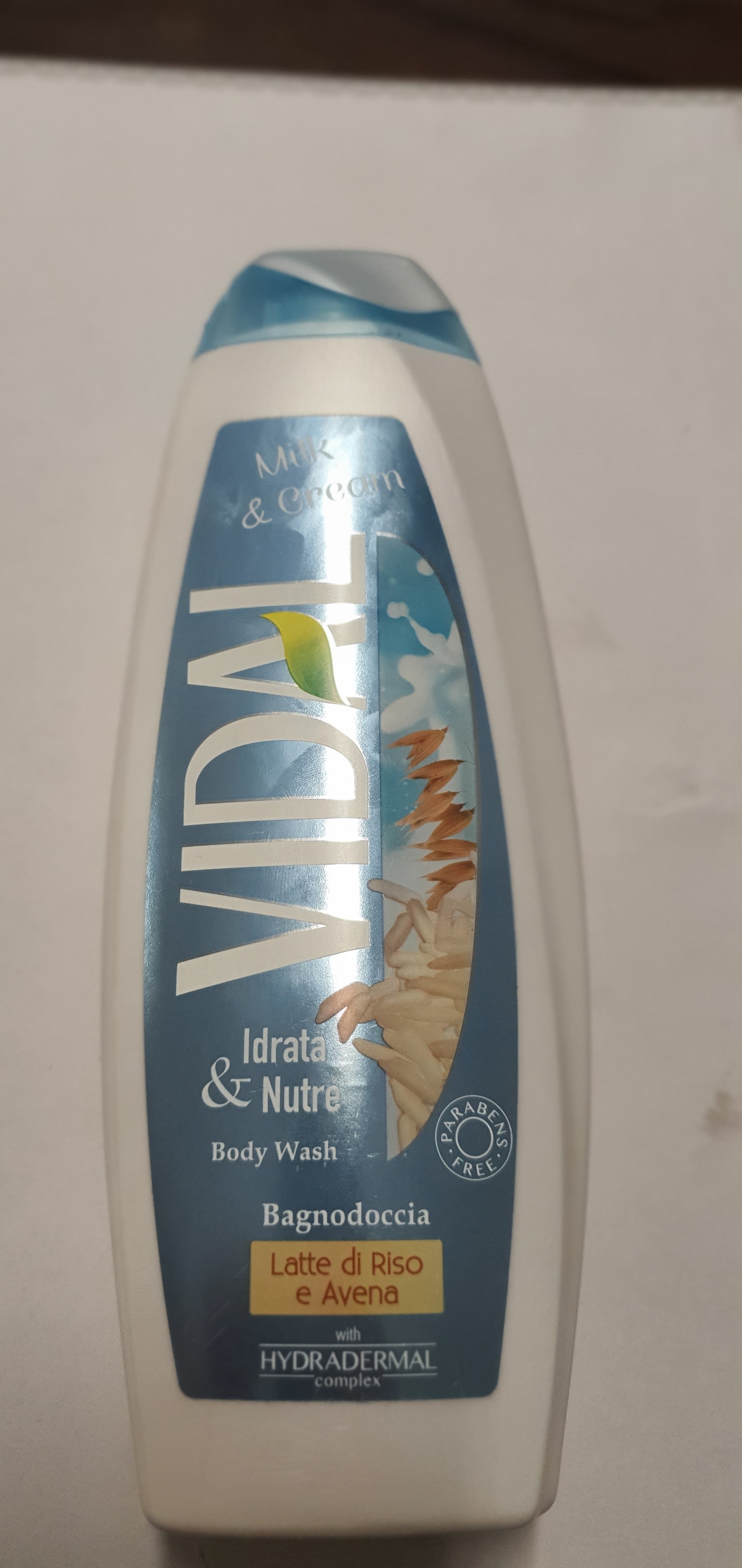 Official image of Bath and shower gel ; Vidal ; Latte di riso e avena published by OECD