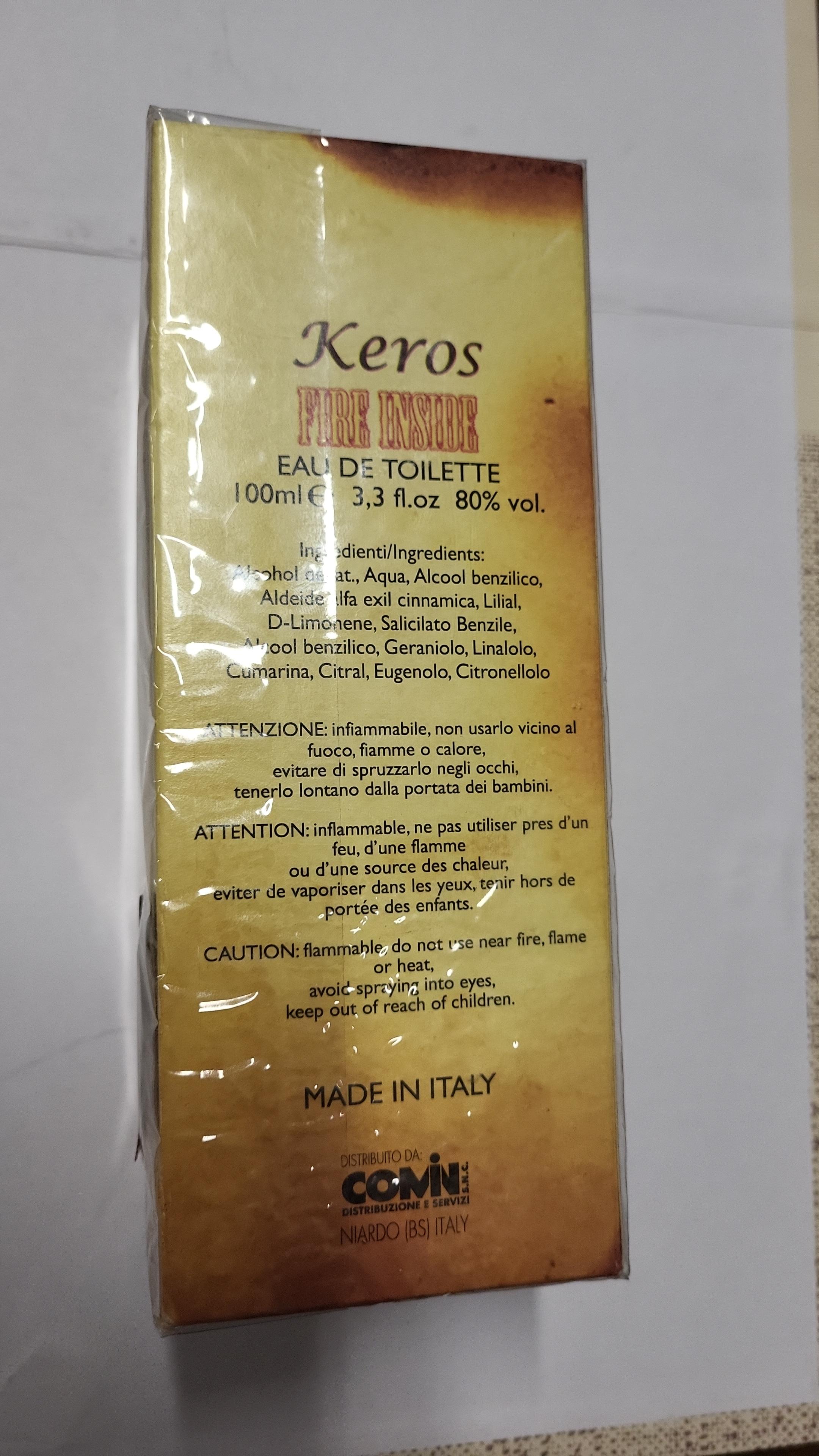 Official image of Eau de toilette ; Comin parfum ; Keros fire inside published by OECD 4