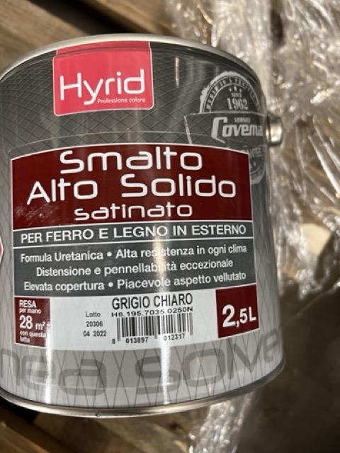 Official image of Varnish ; COVEMA ; HYRID SMALTO ALTO SOLIDO SATINATO, 2)HYRID SMALTO ALTO SOLIDO BRILLANTE, 3)PY4 SMALTO GRANA GROSSA published by OECD 3