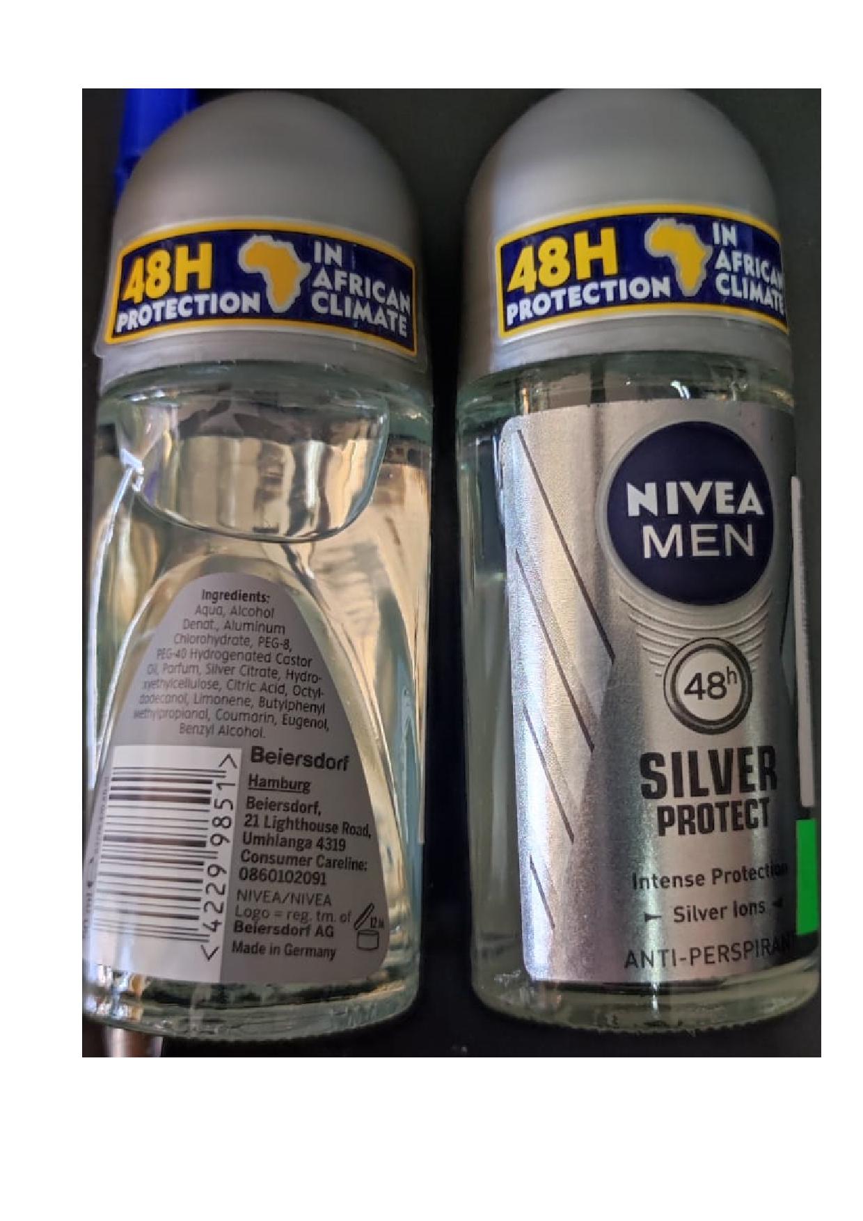 Official image of Deodorant ; Nivea men ; Silver Protect published by OECD