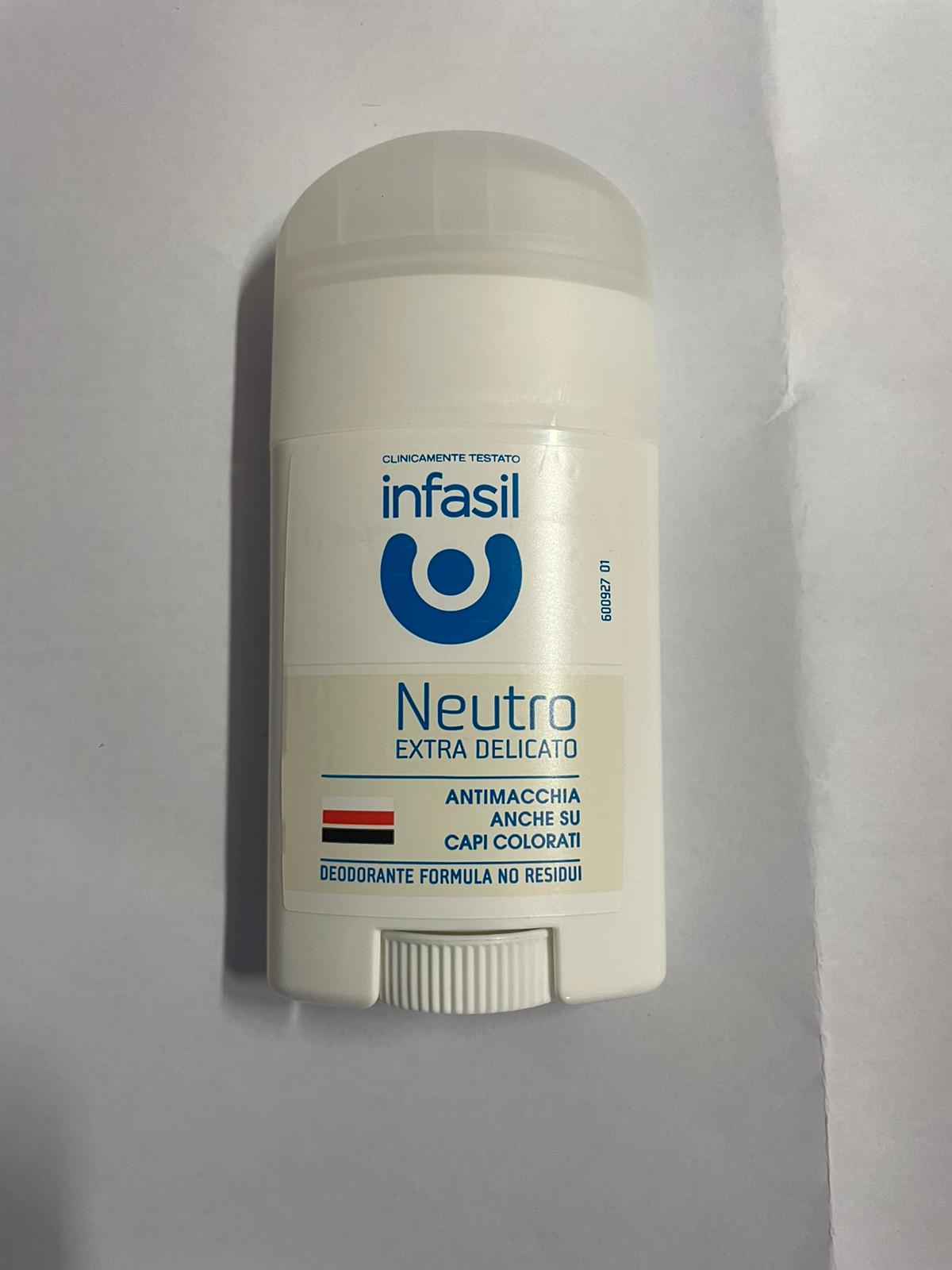 Official image of Deodorant ; INFASIL ; Deo Stick Extra Delicato published by OECD