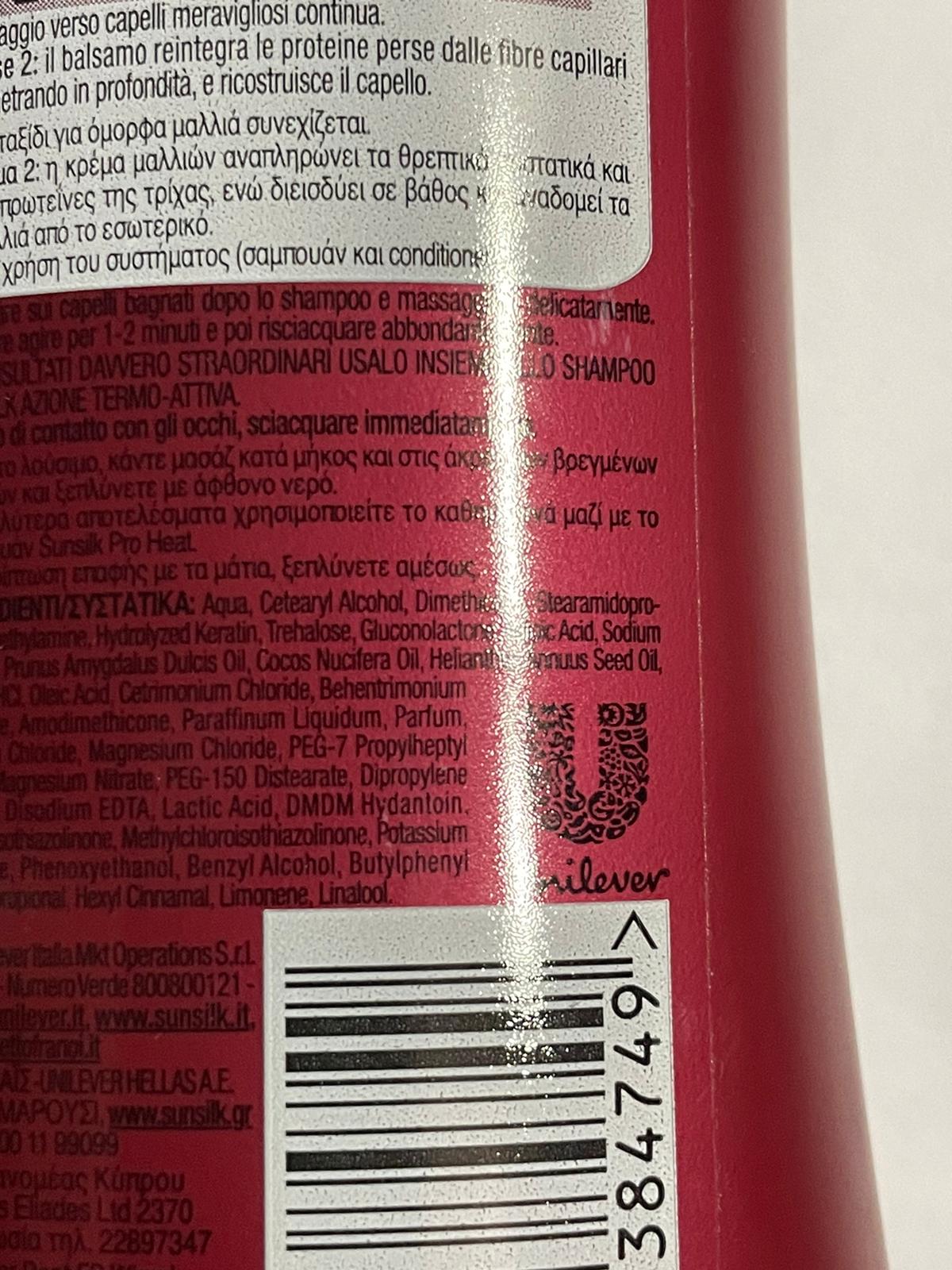 Official image of Hair conditioner ; Sunsilk ; CO CREATION Azione termo attiva published by OECD 3