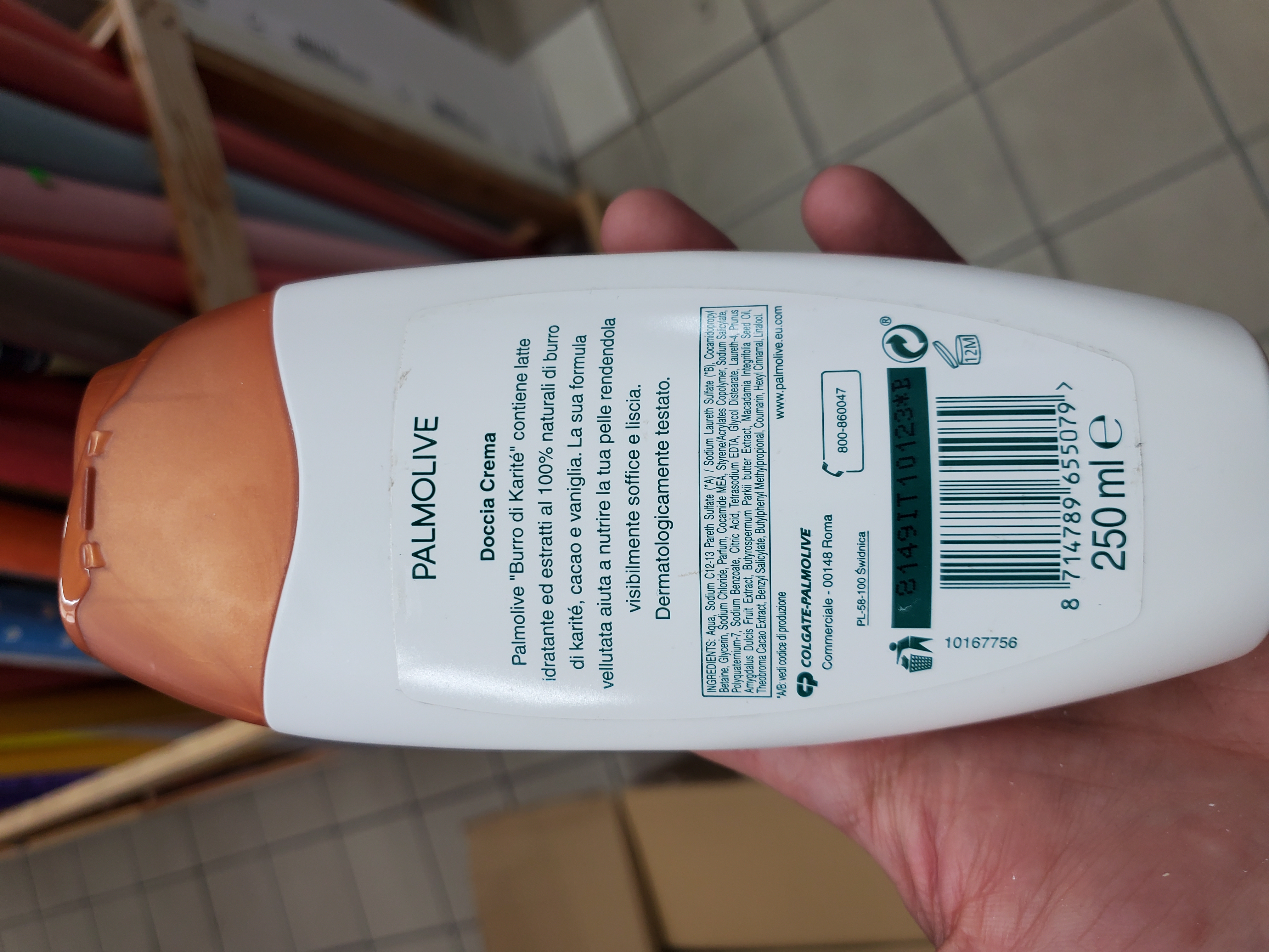 Official image of Shower cream ; Palmolive ; Naturals burro di karité published by OECD