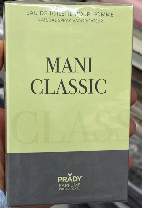 Official image of Eau de toilette ; Prady Parfums ; Mani classic published by OECD