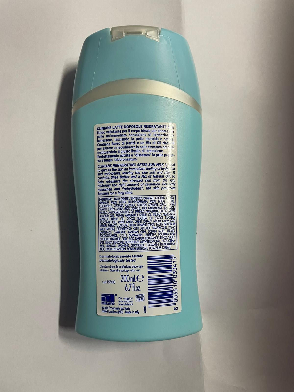 Official image of After sun cream ; Clinians ; Sun Doposole published by OECD 2