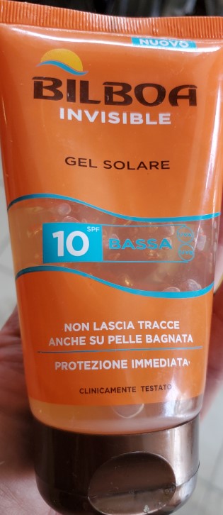 Official image of Sunscreen gel ; BILBOA ; Invisible Gel solare published by OECD 8