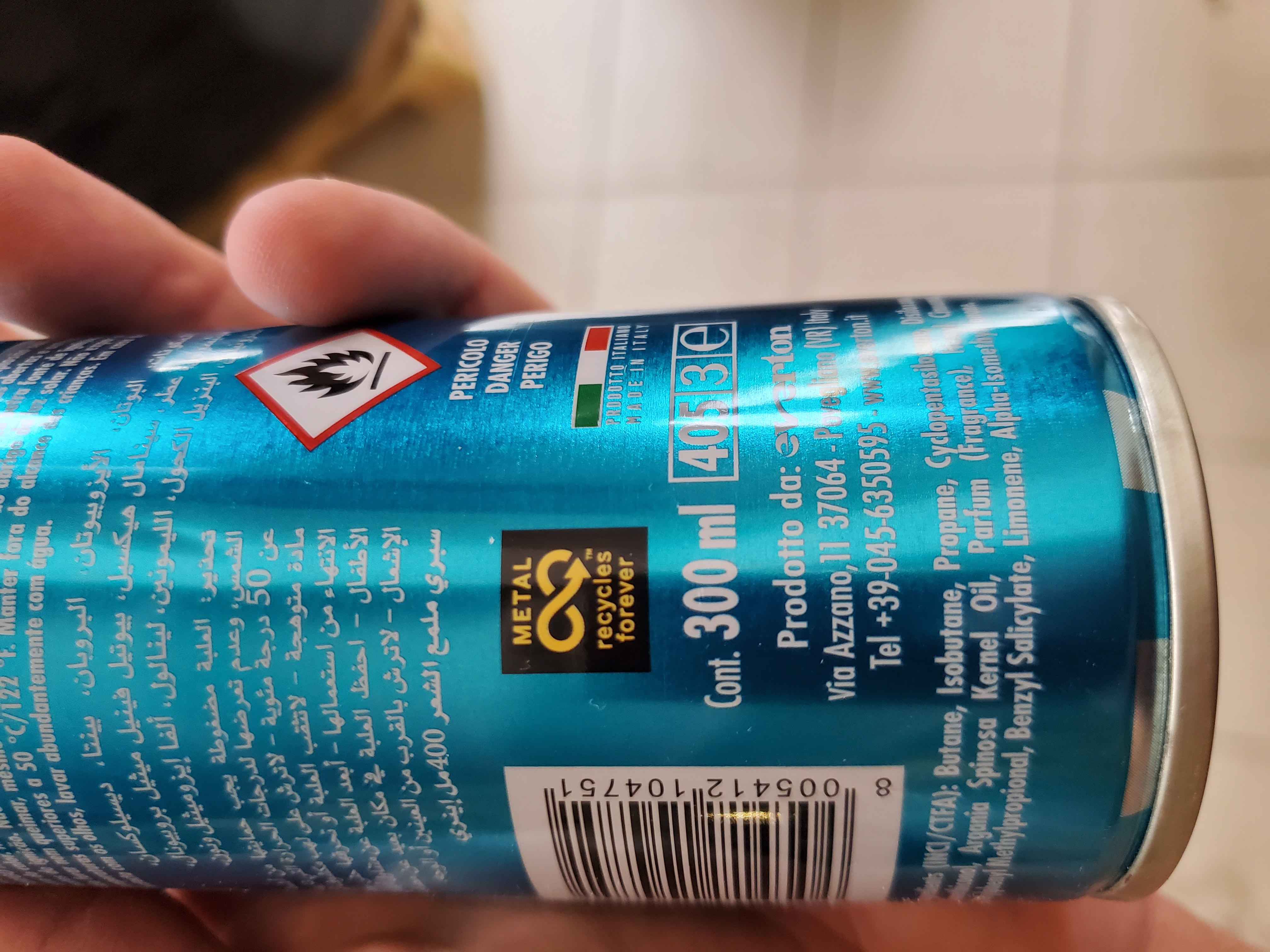 Official image of Hairspray ; Centro Azzurro ; Argan bio Virgin oil published by OECD 2