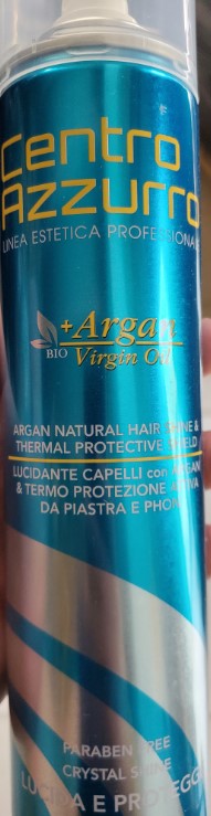 Official image of Hairspray ; Centro Azzurro ; Argan bio Virgin oil published by OECD 5