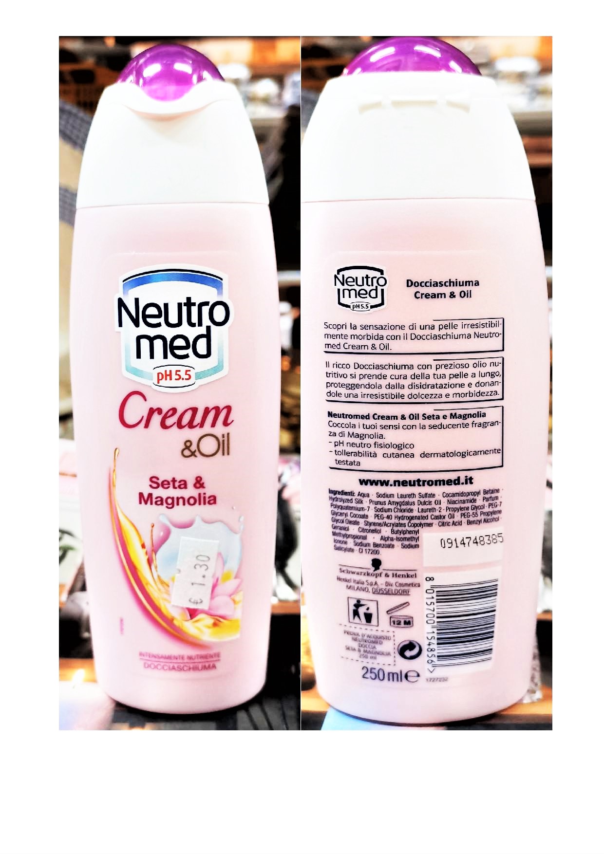 Official image of Shower foam ; Neutromed ; Cream & Oil published by OECD