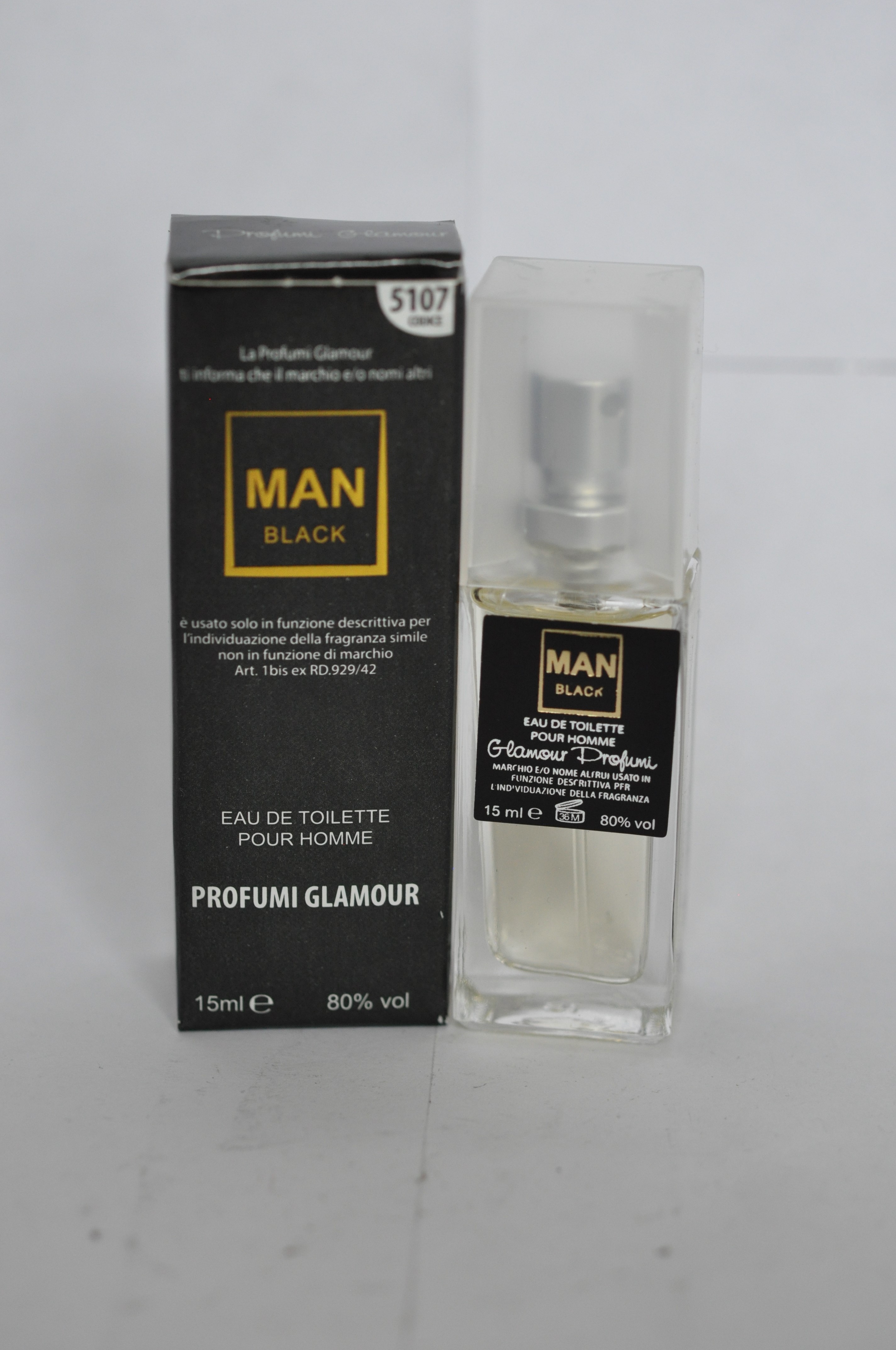 Official image of Eau de toilette ; Glamour profumi ; Man Black published by OECD