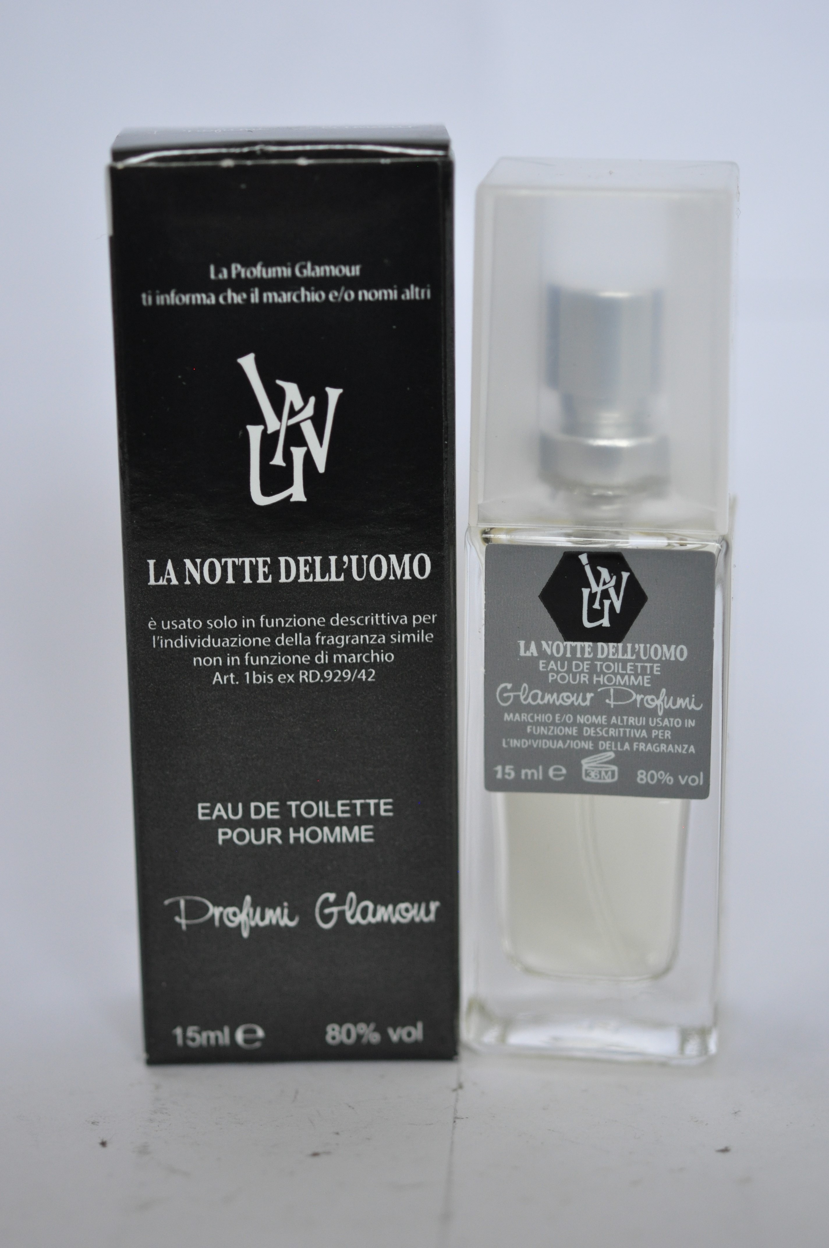 Official image of Eau de toilette ; Glamour profumi ; La notte dell'uomo published by OECD 3