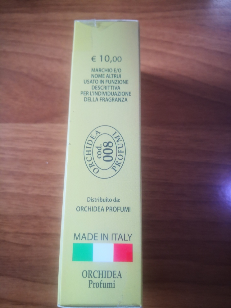 Official image of Perfume ; Orchidea Profumi ; Ladi Milione published by OECD 5