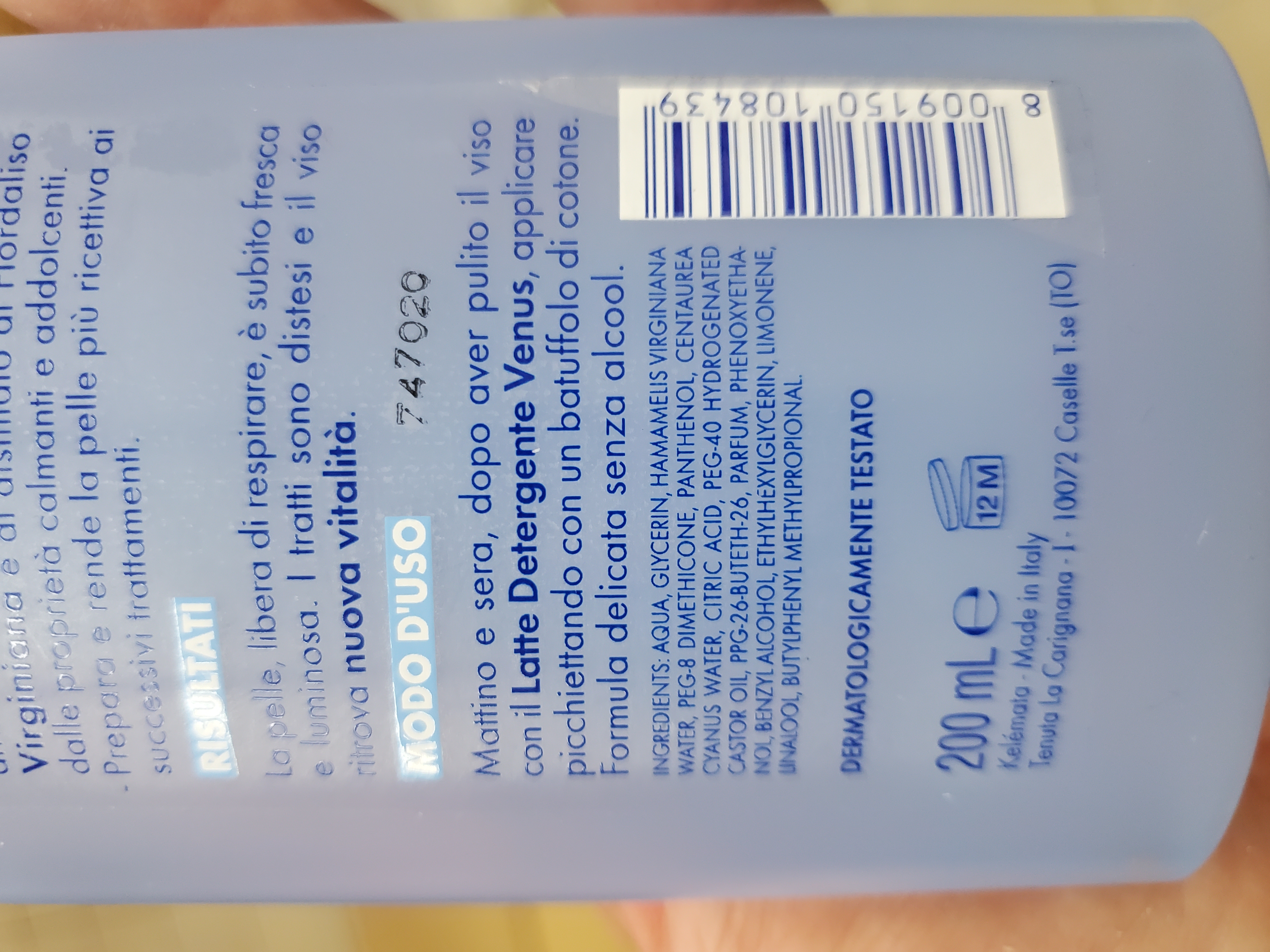 Official image of Face tonic ; Venus ; Idratante published by OECD 2