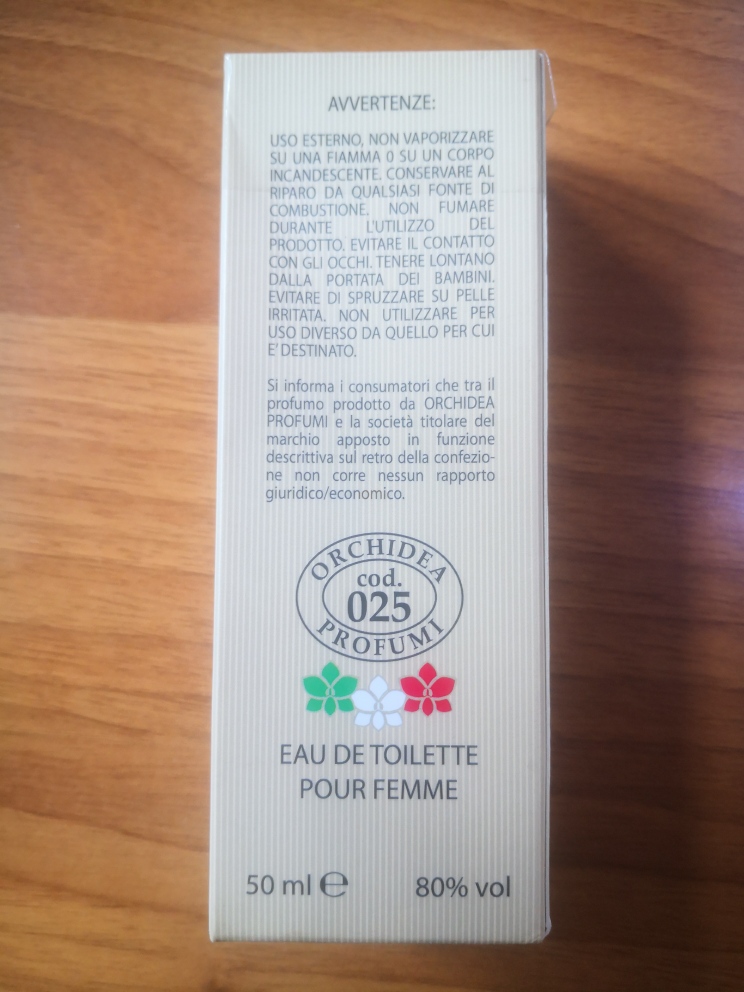 Official image of Eau de toilette ; Orchidea Profumi ; Blak Orchide published by OECD 2