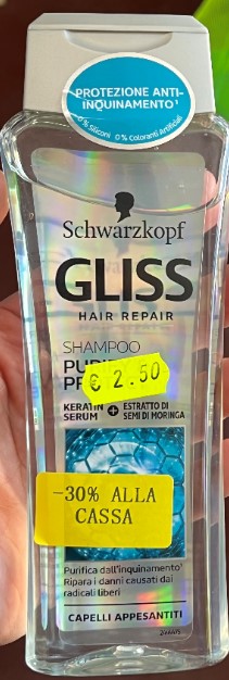 Official image of Shampoo ; Schwarzkopf ; Hair Repair capelli appesantiti published by OECD
