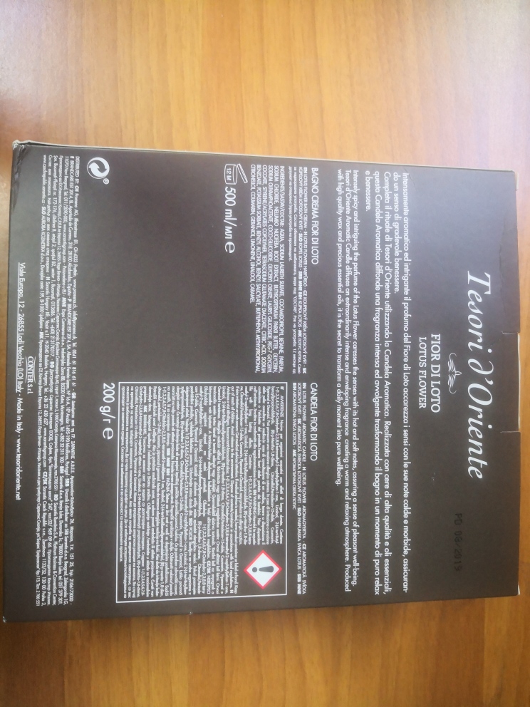 Official image of Body care set ; Tesori d`Oriente ; Fior di loto published by OECD 2