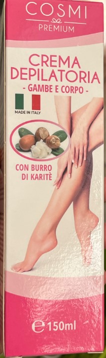 Official image of Depilatory cream ; Cosmi ; Crema depilatoria gambe e corpo published by OECD
